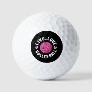 Balles De Golf Live Love Volleyball Pour Femmes Filles Volleyball