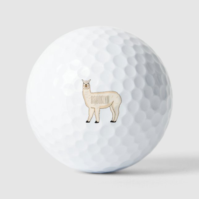 Balles De Golf Llama (Recto)