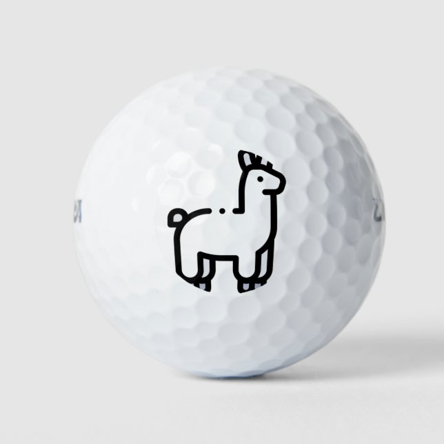 Balles De Golf Llama (Devant)