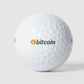 Balles De Golf Logo Bitcoin grand avec symbole Bitcoin orange