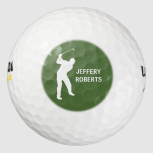 Balles De Golf Logo de joueur de golf avec le nom fait sur