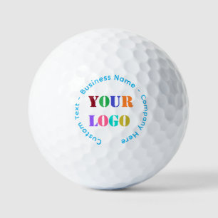 Balles De Golf Logo de l'entreprise personnalisée et timbres text