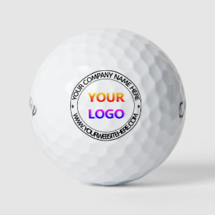 Balles De Golf Logo d'entreprise personnalisé Texte Société Timbr