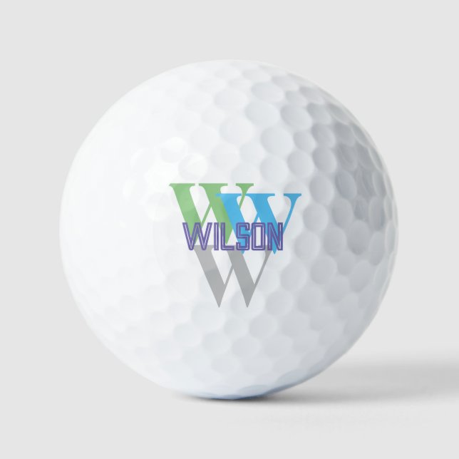 Balles De Golf logo minimal de marque INTIAL (Recto)