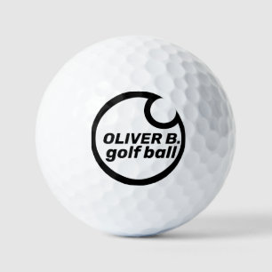 Balles De Golf Logo noir moderne
