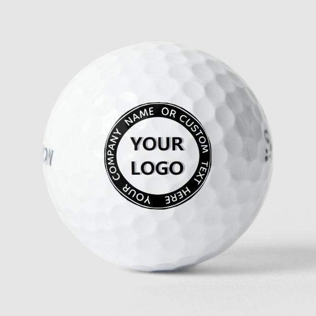 Balles De Golf Logo Personnalisé Texte Promo Boules de golf Votre (Recto)