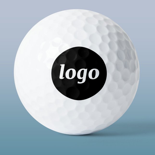 Balles De Golf Logo promotionnel simple (Simple logo with text promotional business golf ball)