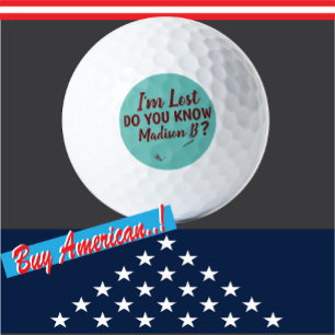 Balles De Golf Lost Golfer Funny Turquoise