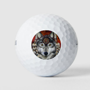 Balles De Golf Loup Gris