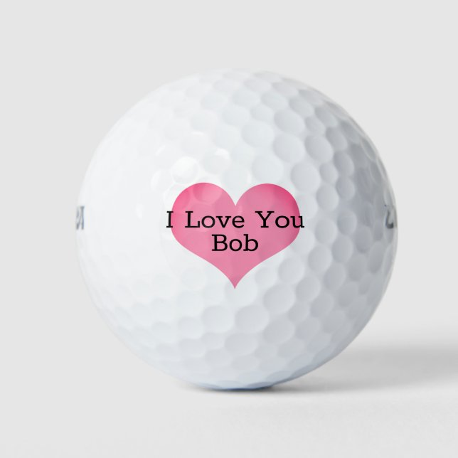 Balles De Golf Love Heart Golf Balls customisés (Devant)