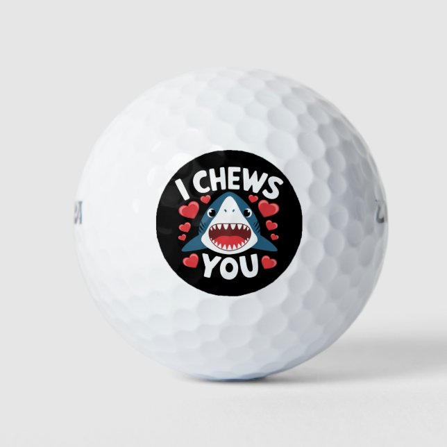 Balles De Golf Love Heart Leopard Cute Valentine's Day (Devant)