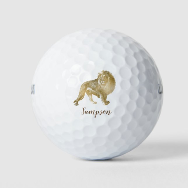 Balles De Golf Lovely Lion Safari (Devant)