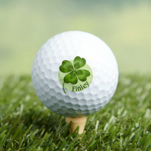 Balles De Golf Lucky Charm Clover Vintage Personnalisé Bonne Chan