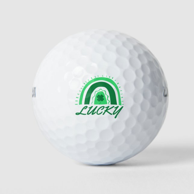 Balles De Golf Lucky Shamrock Rainbow (Devant)