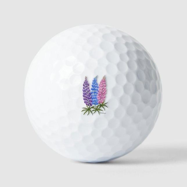 Balles De Golf Lupins de Nouvelle-Écosse (Recto)