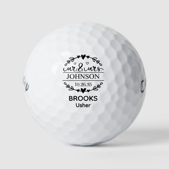 Balles De Golf M. et Mme Usher (Devant)