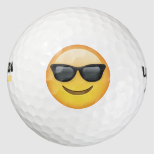 Balles De Golf M. le Cool Emoji