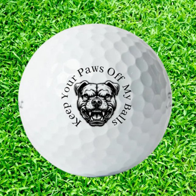 Balles De Golf Mad Dog Golfers (Show your love for dogs and golf with Mad Dog-Loving Golfers Golf Balls.  )