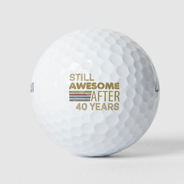 Balles De Golf Magnifique 40e anniversaire (Devant)