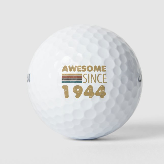 Balles De Golf Magnifique depuis 1944 80e anniversaire (Devant)