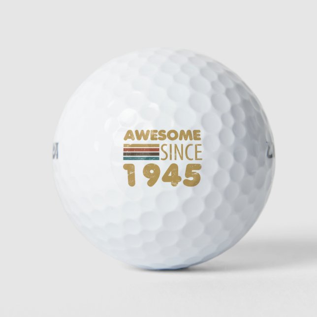 Balles De Golf Magnifique depuis 1945 80e anniversaire (Devant)