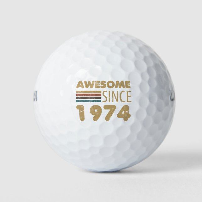 Balles De Golf Magnifique depuis 1974 50e anniversaire (Devant)