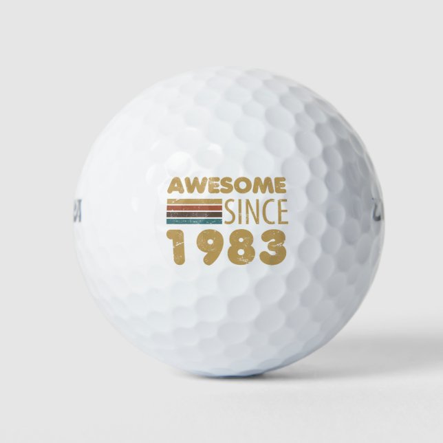 Balles De Golf Magnifique depuis 1983 40e anniversaire (Devant)