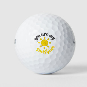 Balles De Golf Main Jaune dessinée Soleil Bonjour soleil Image Su