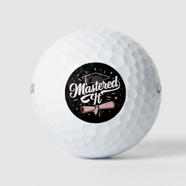Balles De Golf Maîtrise Il Maîtrise Diplômé MBA (Devant)