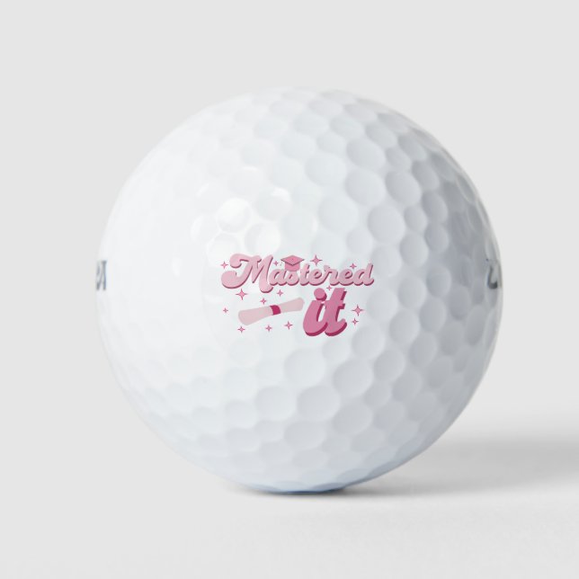 Balles De Golf Maîtrise Il Maîtrise Diplômé MBA (Devant)