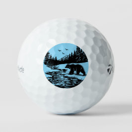 Balles De Golf Majestic Bear by the Pond Golf Balls