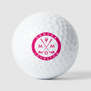 Balles De Golf Maman moderne Nom personnalisé Golf Lover Clubs