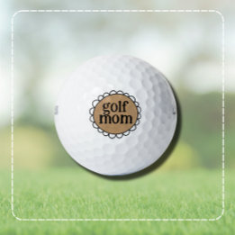 Balles de GOLF MAMAN personnalisées avec bordure f