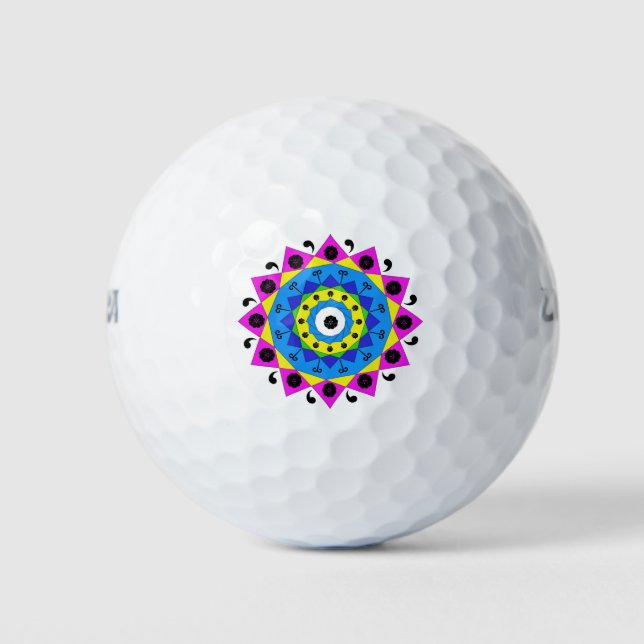 Balles De Golf Mandala (Devant)