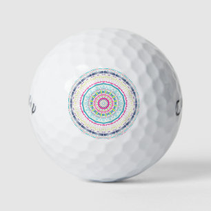 Balles De Golf mandala coloré