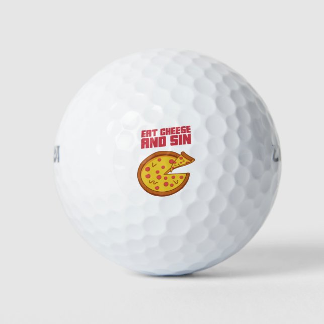 Balles De Golf Mangez Du Fromage Et Du Péché (Devant)