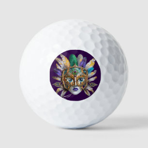 Balles De Golf Mardi Gras Météo et Masque Métal