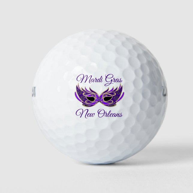 Balles De Golf Mardi Gras New Orleans (Devant)