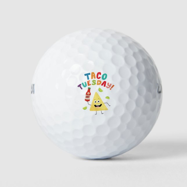 Balles De Golf Mardi Taco ! Tortilla Chip (Devant)