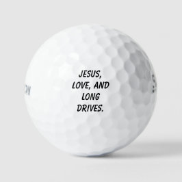 Balles De Golf Mariage chrétien 'Jésus, Amour et Longs Trajets'