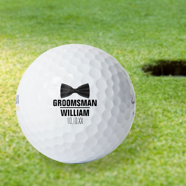 Balles De Golf Mariage professionnel personnalisé (Custom Best Man Groomsman Wedding Golf Balls)