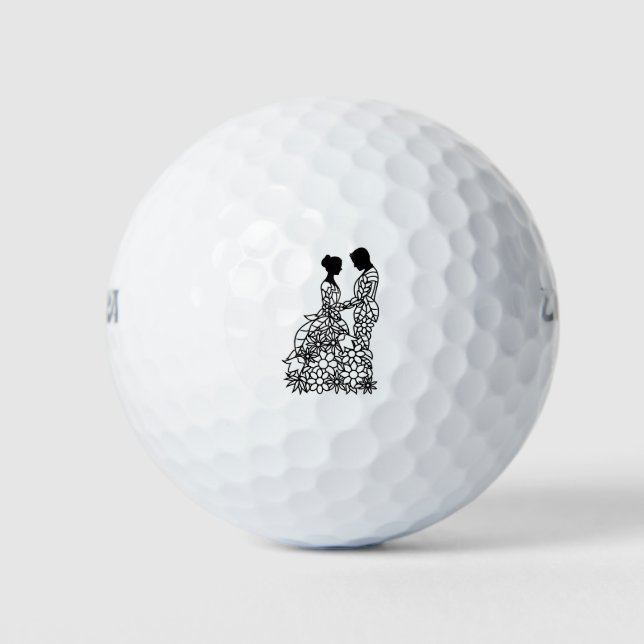 Balles De Golf Mariée et salle (Devant)