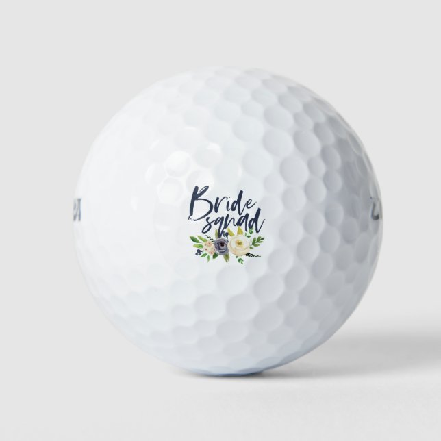 Balles De Golf mariée marine floral bachelorette nuptiale (Devant)