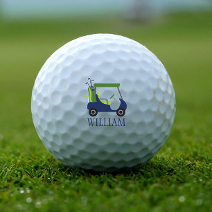 Balles De Golf Marine & Green Golf Cart Boules de golf personnali