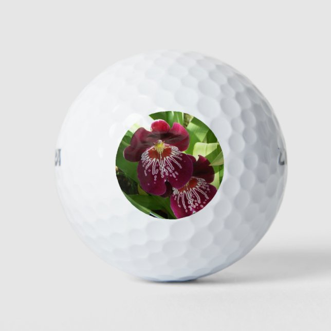 Balles De Golf Maroon Orchids II (Devant)