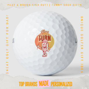 Balles De Golf Mascotte drôle rétro Glizzy Hotdog Golf au tournan