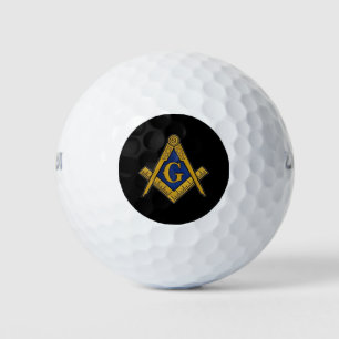 Balles De Golf Masonic Freemasons Masonry Oes Carré et Compass