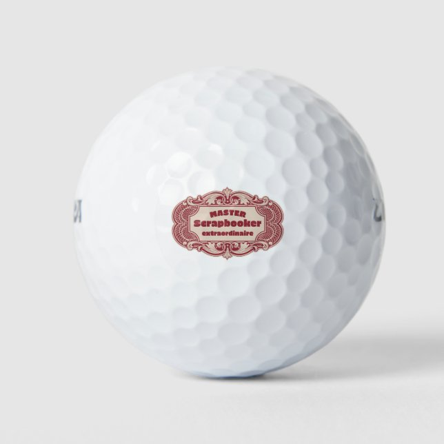 Balles De Golf Master Scrapbooker Extraordinaire (Devant)