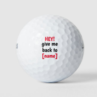 Balles De Golf Me Rendre Au Nom Personnalisé Du Propriétaire