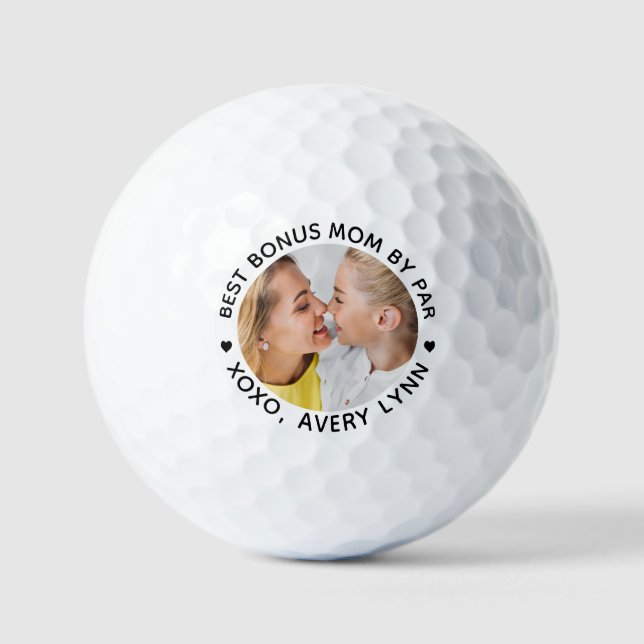 Balles De Golf Meilleur BONUS MOM Par Photo Personnalisée (Recto)